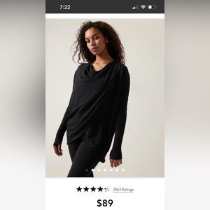 MAUVE Athleta Purana Wrap Sweatshirt